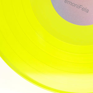Triangle Pendant | Neon Yellow Vinyl